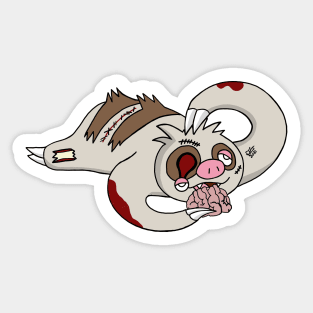 Zombie sloth Sticker